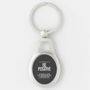 Wees positief Sleutelhanger
