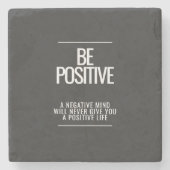 Wees positief stenen Onderzetter (Voorkant)