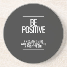 Wees positief stenen Onderzetter