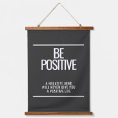 Wees positief wandtapijt hangend wandkleed (Voorkant)