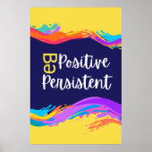 Wees positief, zelf Motivatie quotes: Poster (Voorkant)