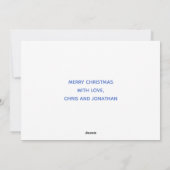 Wees prettig en helder kerstfeest met Gay Pride Feestdagenkaart (Achterkant)