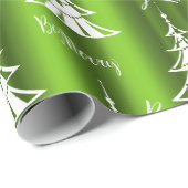 Wees prettig groen kerstfeest cadeaupapier (Rol Hoek)