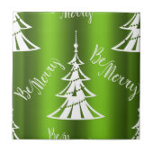 Wees prettig groen kerstfeest tegeltje (Voorkant)