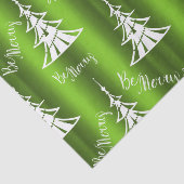 Wees prettig groen kerstfeest tissuepapier (Detail)