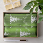 Wees prettig groen kerstfeest tissuepapier (Geschenk)