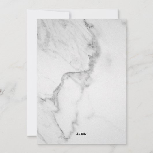 Wees prettig marmer-feestdag feestdagenkaart (Achterkant)