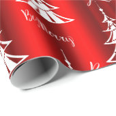 Wees prettig rood kerstfeest cadeaupapier (Rol Hoek)