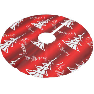 Wees prettig rood kerstfeest kerstboom rok