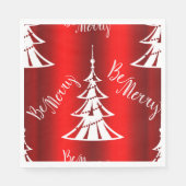 Wees prettig rood kerstfeest servet (Voorkant)