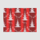 Wees prettig rood kerstfeest tissuepapier (Voorkant)