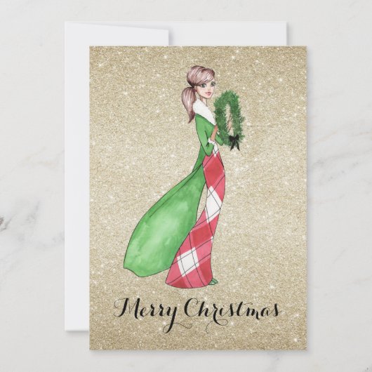 Wees prettige feestdagen kaart (Achterkant)