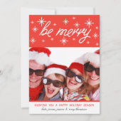 Wees prettige kerstkaart (Voorkant)