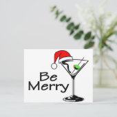 Wees prettige kerstMartini Feestdagenkaart (Staand voorkant)