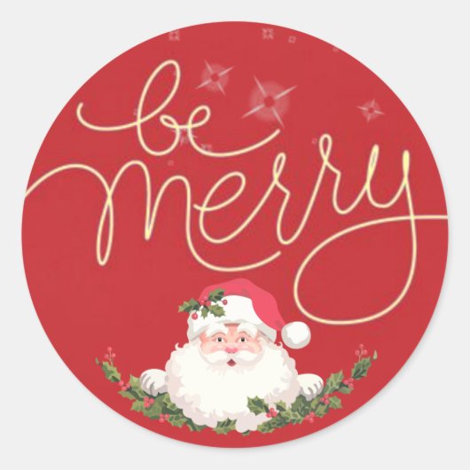 Wees prettige tickers ronde sticker (Voorkant)