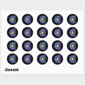 Wees Preventie Bewustzijn Suower Ronde Sticker (Vel)