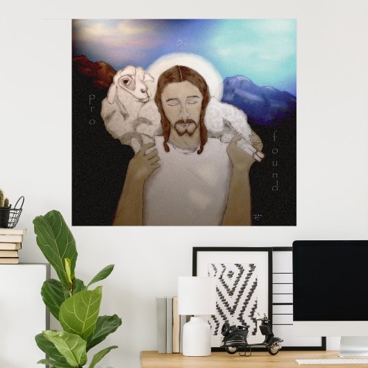 Wees Pro Found (De Goede Herder) Poster (Thuiskantoor)