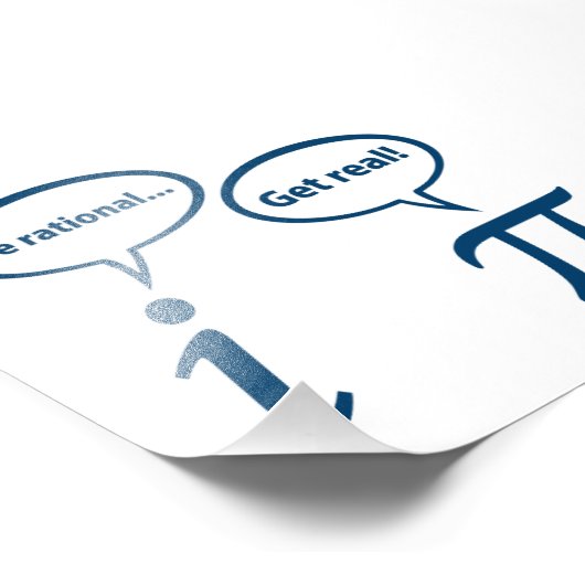 Wees rationeel en bekijk de Wiskunde Foto Afdruk (Hoek)