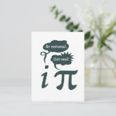 wees rationeel! Realiseer je! Briefkaart (Staand voorkant)