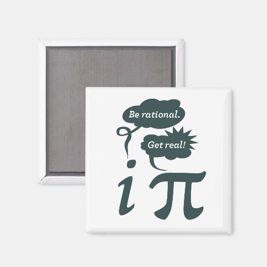 Wees rationeel, wees echt! magneet (Voorkant / Achterkant)