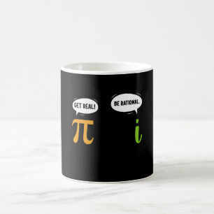 Wees Realistisch Wees Rationeel Grappige Wiskunde Koffiemok