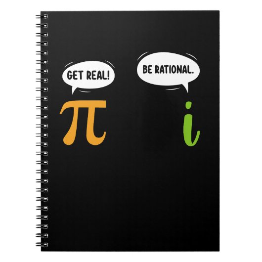 Wees Realistisch Wees Rationeel Grappige Wiskunde Notitieboek (Voorkant)