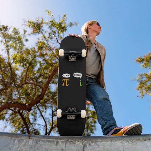 Wees Realistisch Wees Rationeel Grappige Wiskunde Persoonlijk Skateboard (Buiten 1)