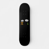 Wees Realistisch Wees Rationeel Grappige Wiskunde Persoonlijk Skateboard (Voorkant)