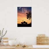 Wees reëel. Wees rauw. Wees jezelf. Inspirerend Poster (Keuken)