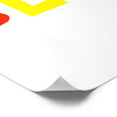 wees regenboog grinnik poster (Hoek)