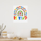 wees regenboog grinnik poster (Keuken)