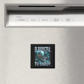 Wees Respectvol Voor Papa Alpha Wolf Weerwolf Meme Magneet (Insitu (Vaatwasser))
