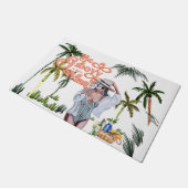 Wees roovy of laat Man achter | Waterverf Trendy R Deurmat (Schuin)