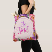 Wees roze Peony-Canvas tas (Dichtbij)