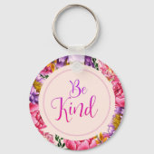 Wees roze Sleutelhanger van Peony (Voorkant)