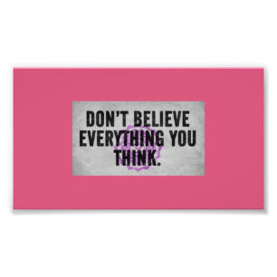 Wees sceptisch foto afdruk