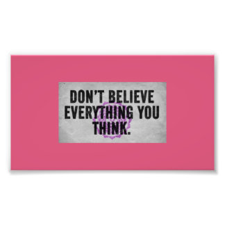 Wees sceptisch foto afdruk