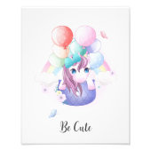 Wees schattig dierenkwekerij muurkunst foto afdruk (Voorkant)