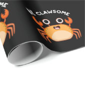 Wees schitterend grappig positief krab pun Dark BG Cadeaupapier (Rol Hoek)