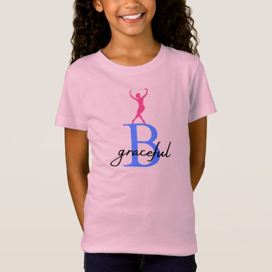 Wees sierlijk een ballerina t-shirt (Voorkant)