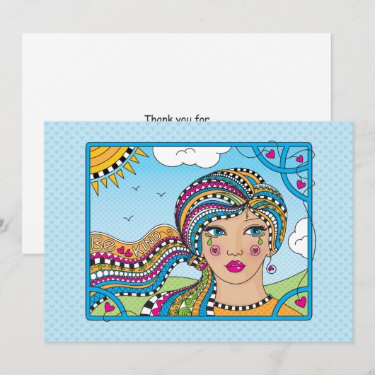 Wees Sind_Flat Card 7 x 5 inch (Voorkant / Achterkant)