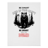 Wees slim - Beer Camping Perfect Poster (Voorkant)