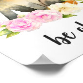 Wees Slim | Bosvos Nursery Kunst Poster (Hoek)