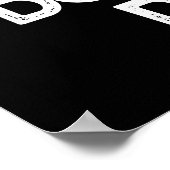 Wees slim en speel geen drumb Funny Drum Pun Dark Poster (Hoek)