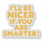 Wees slim! sticker (Voorkant)