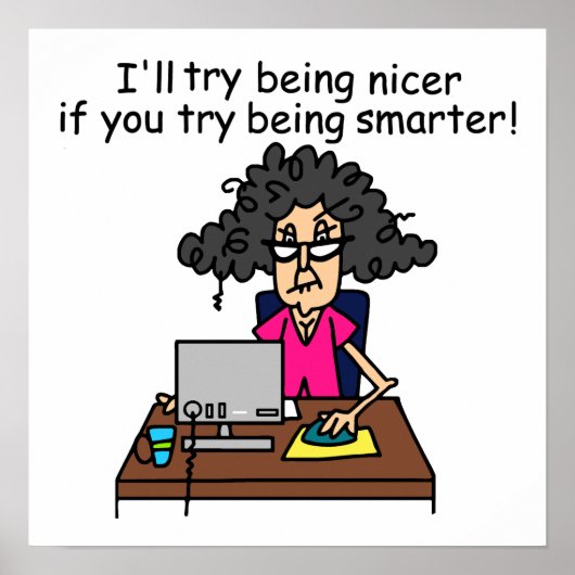 Wees slimmer, ik zal aardiger zijn poster (Voorkant)