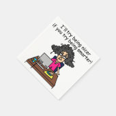 Wees slimmer, ik zal aardiger zijn servet (Hoek)