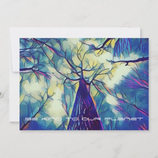 Wees SOORT naar onze planeet - Bomen Forest Earth  (Voorkant)