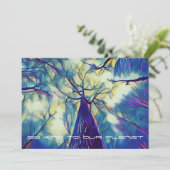 Wees SOORT naar onze planeet - Bomen Forest Earth  (Staand voorkant)