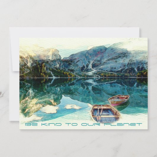 Wees SOORT naar onze planeet - Dag van de bergen i (Voorkant)